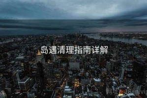 岛遇清理指南详解