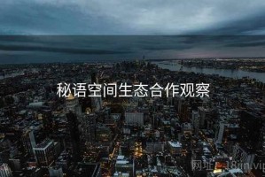 秘语空间生态合作观察