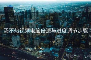 汤不热视频电脑倍速与进度调节步骤