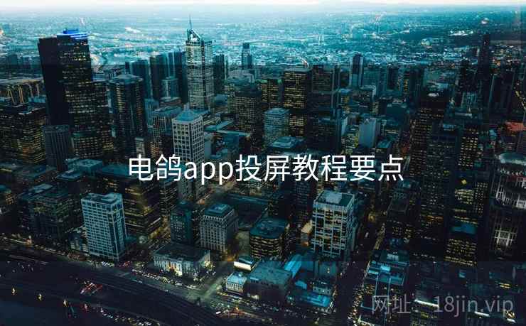 电鸽app投屏教程要点 电鸽app投屏教程要点